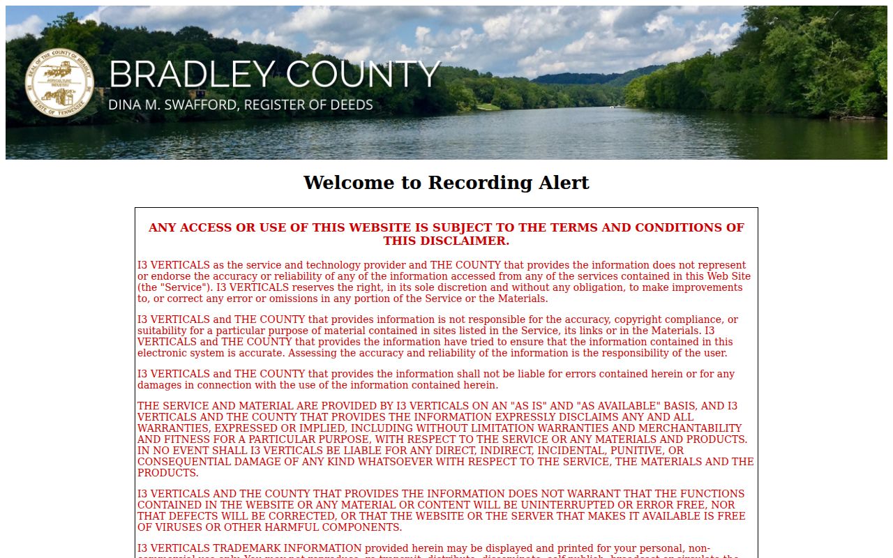 Cleveland residents directory Bradley County property fraud alert