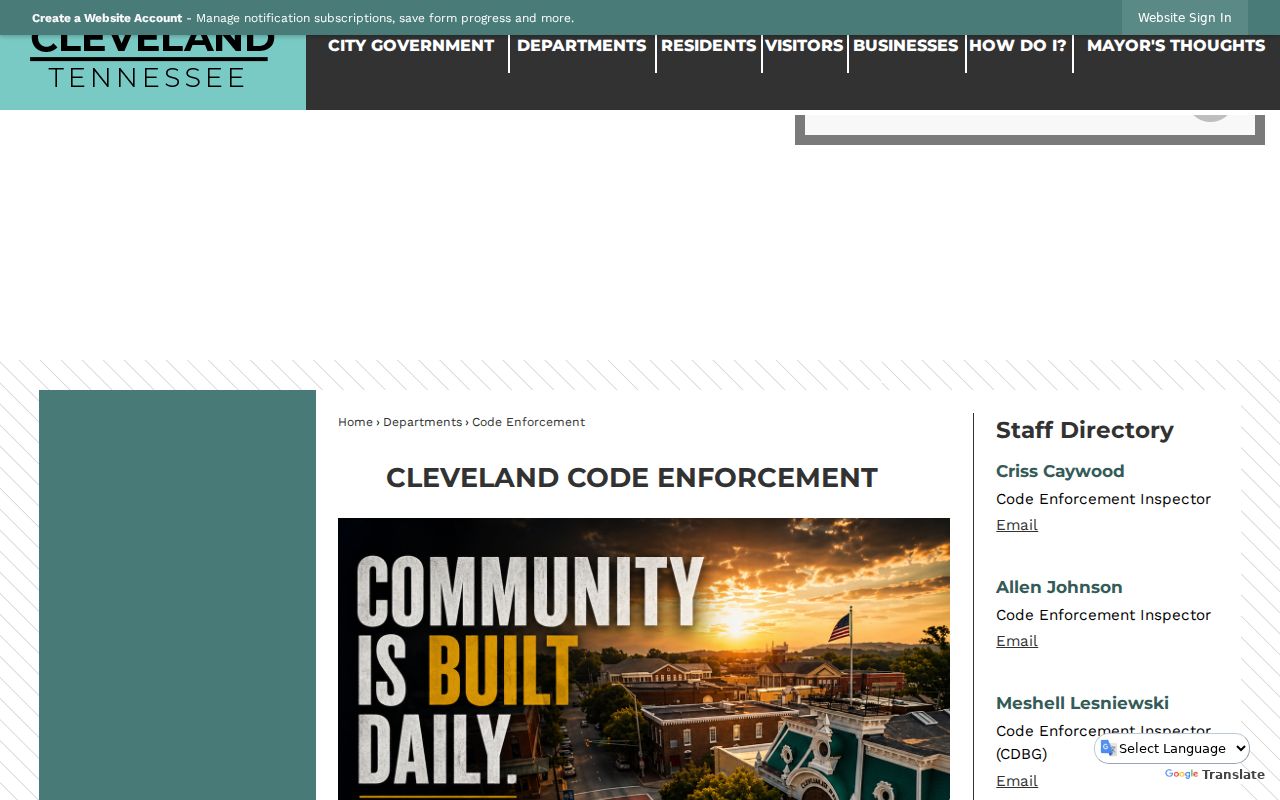 Cleveland neighbors code enforcement record source