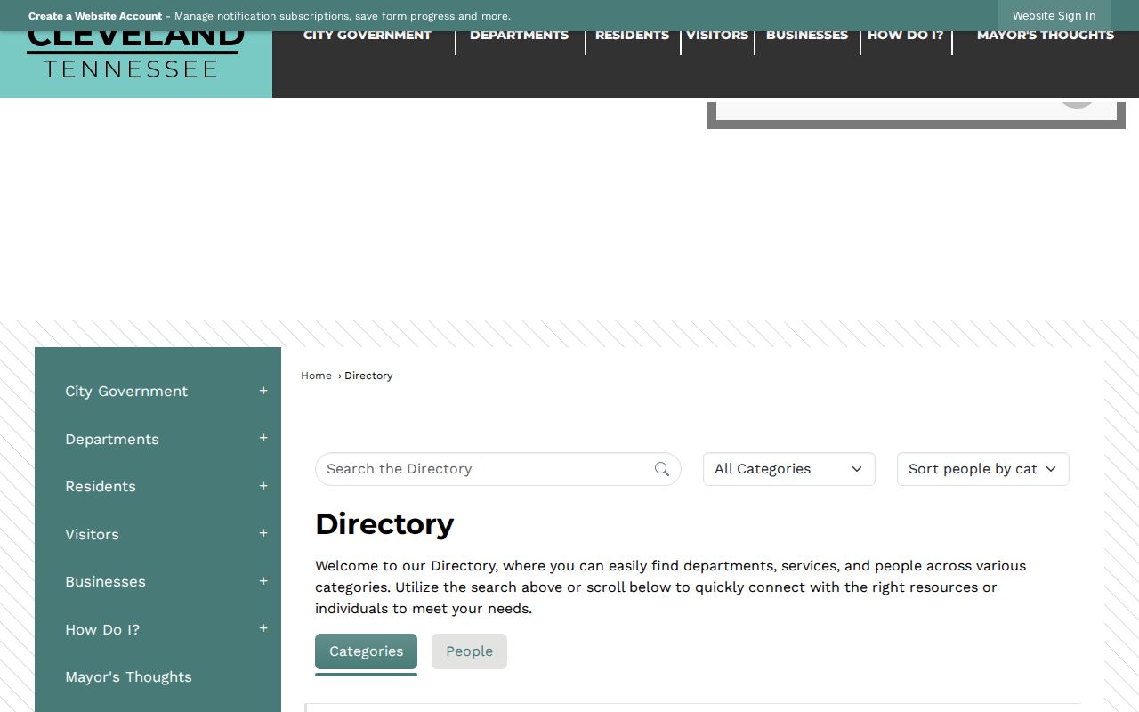 Cleveland neighbors city staff and department directory