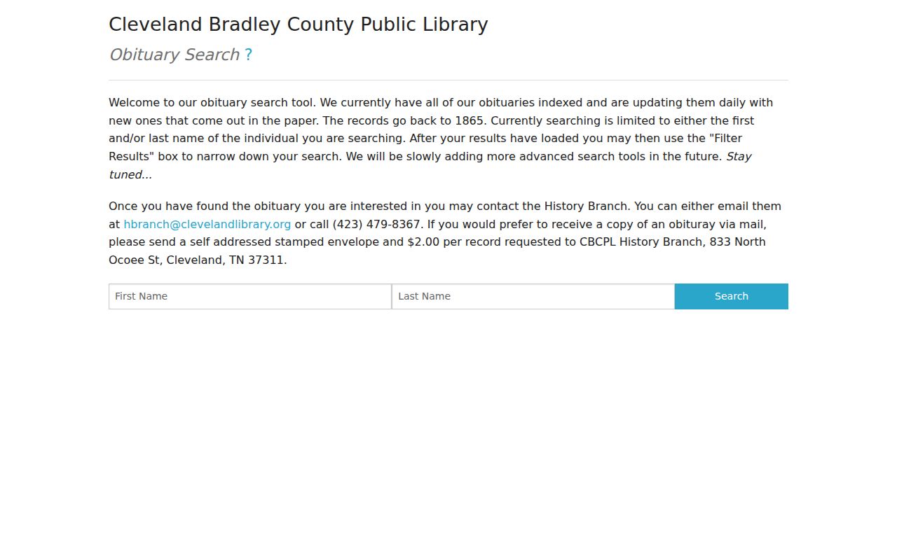 Cleveland previous residents obituary search