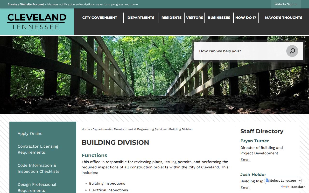 Cleveland ZIP code directory Cleveland Building Division records page